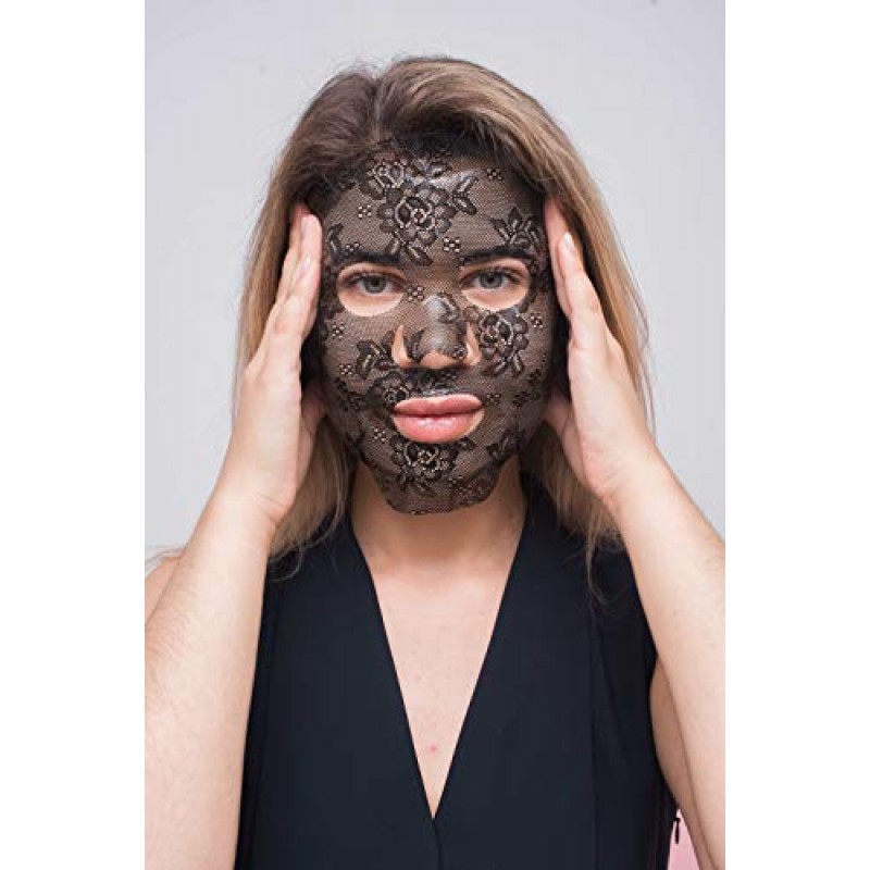 오토그래피 뉴 와우 마스크 박스 - 콜라겐과 히알루론산이 함유된 럭셔리 페이셜 마스크 - 주름 방지 및 노화 방지 피부를 선사하는 콜라겐 페이스 마스크 - 젊어 보이는 풀 페이스 마스크 페이퍼 뷰티