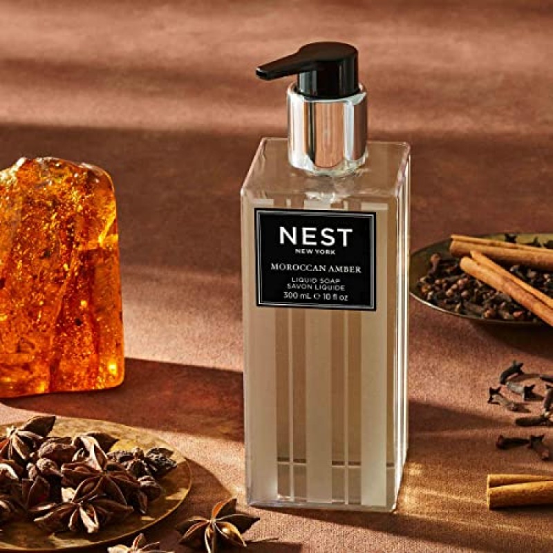 NEST Fragrances 모로코 앰버 액상 핸드 비누, 10 Fl Oz
