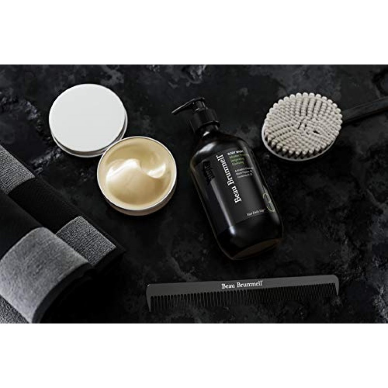 Beau Brummell의 남성용 데일리 하이드레이팅 바디 워시 | 수분을 빼앗기지 않고 먼지와 기름을 제거하는 럭셔리 데일리 바디 워시 | 대형 16.9 OZ 병 | 미국산