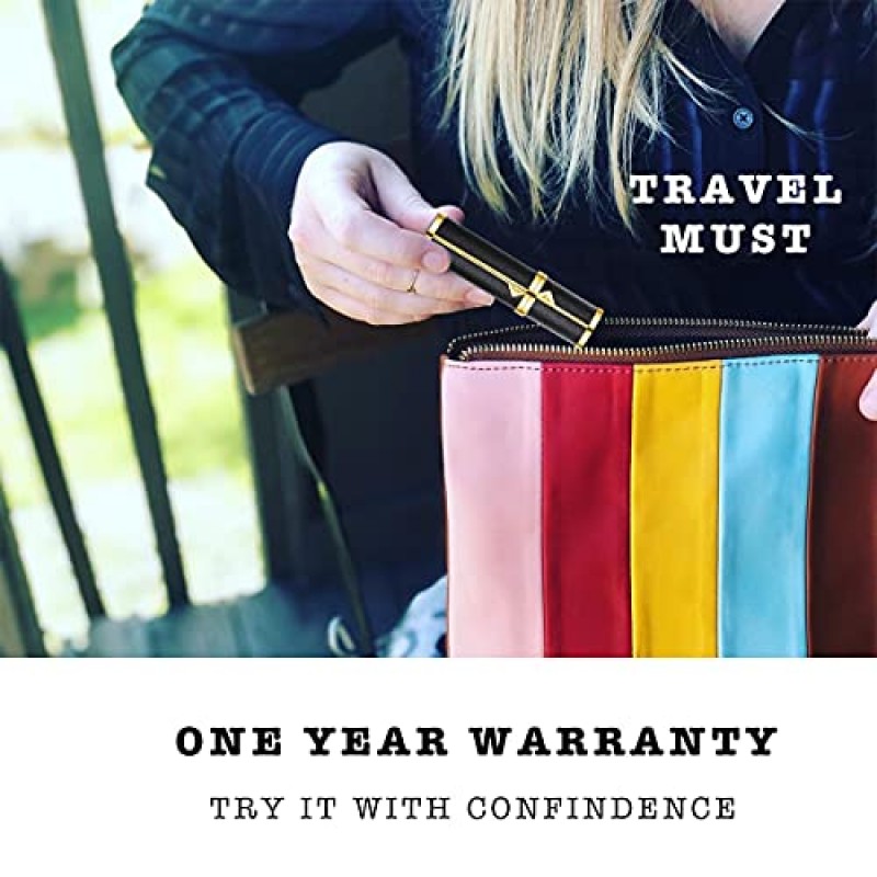 D-LOTUS 향수병 빈 리필, 향수 분무기 여행용 스프레이 병 리필 가능, 여행용 쾰른 분무기 분무기, 남성용 & 여성용 미니 향수 디캔트 홀더 용기, 고급 가죽, 5ml, 블루