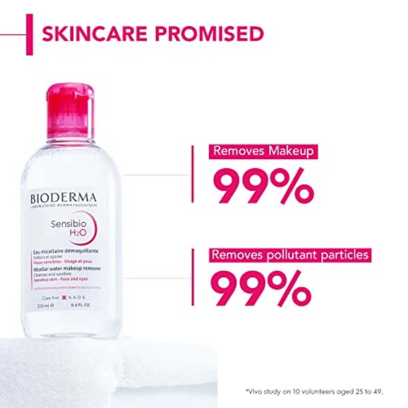 Bioderma - 센시비오 - H2O 미셀라 워터 - 메이크업 리무버 클렌저 - 민감성 피부를 위한 페이스 클렌저