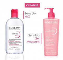 Bioderma - 센시비오 - H2O 미셀라 워터 - 메이크업 리무버 클렌저 - 민감성 피부를 위한 페이스 클렌저