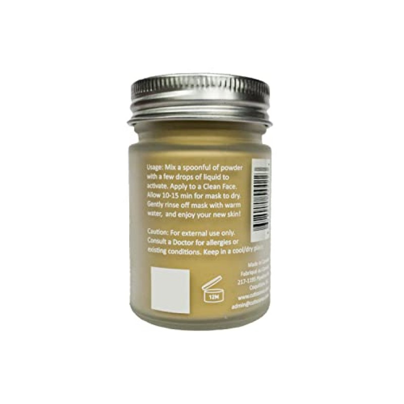 큐티스 사누스 100% 천연 비타민 B 클레이 마스크 60g 올 클레이 & 물 없음