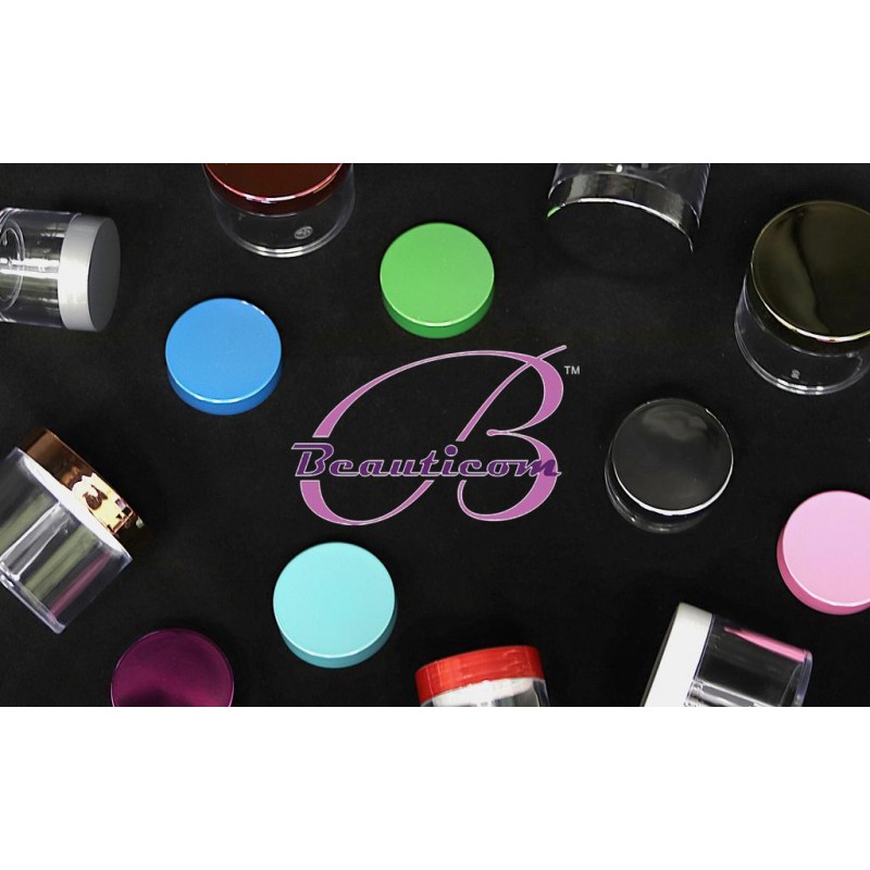Beauticom(200개 병 + 뚜껑) 스크럽, 오일, 토너, 고약, 크림, 로션, 메이크업 샘플, 립밤용 녹색 나사 캡 뚜껑이 있는 3G/3ML 원형 투명 병 - BPA 없음