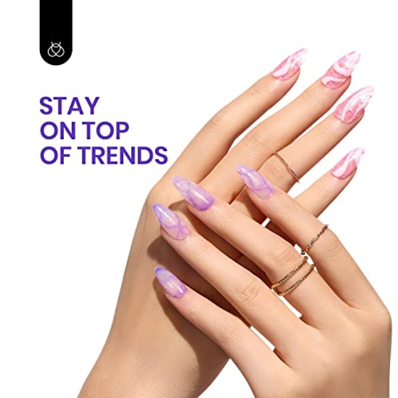 딱정벌레 젤 폴리쉬 23 Pcs 핫 핑크 젤 매니큐어 글로시 & 매트 탑 및 베이스 코트가 포함된 럭셔리 클럽 컬렉션 20가지 색상 레드 그린 퍼플 UV 담그기 샤이니 블루 글리터 네온 젤 네일 DIY 매니큐어