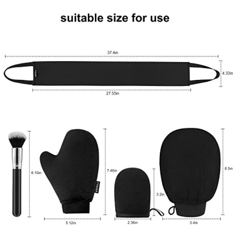 Yvoier 셀프 태닝 미트 애플리케이터 키트, 5팩 셀프 태너 미트 애플리케이터, 태닝 미트 셀프 태너 장갑, 셀프 태닝 미트용 태닝 장갑, 선리스 태너 미트, 다용도 셀프 태너 미트 탄 미트