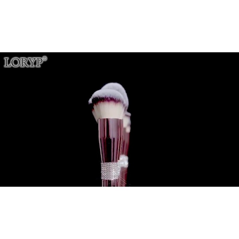 LORYP 메이크업 브러쉬 세트 -13개 다이아몬드 파운데이션 아이 섀도우 아이라이너 브러쉬 컨실러 메이크업 브러쉬 세트 여성용(크리스탈 로즈 골드)