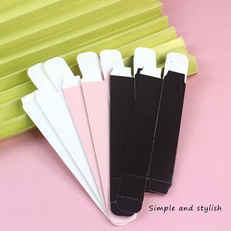 COSIDEA 50 PCS 빈 흰색 립글로스 상자 W25 xW25 xH117mm / W0.98xW0.98xH4.6 인치, 중소기업 도매용 화장품 향수/마스카라 상자 포장, 소형 크래프트 종이 상자 고급 홀더 포장