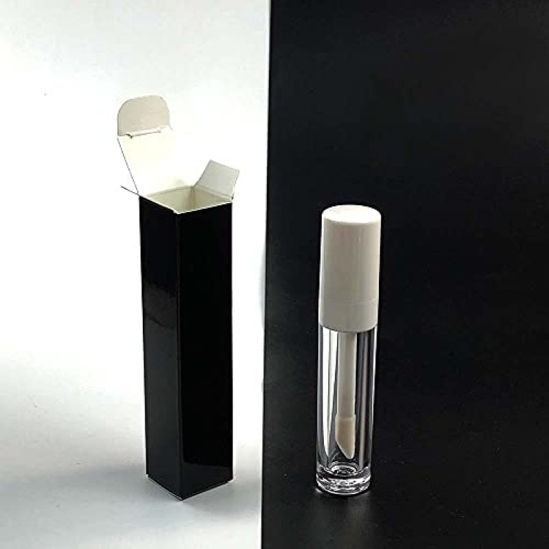 COSIDEA 50 PCS 빈 흰색 립글로스 상자 W25 xW25 xH117mm / W0.98xW0.98xH4.6 인치, 중소기업 도매용 화장품 향수/마스카라 상자 포장, 소형 크래프트 종이 상자 고급 홀더 포장