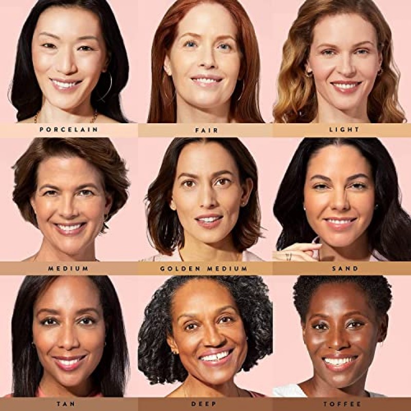 LAURA GELLER NEW YORK 베이크드 밸런스-앤-글로우 일루미네이팅 파운데이션 - 라이트 - 빌더블 쉬어 투 라이트 커버리지 - 새틴 마감