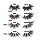 SY LASHES 25mm 밍크 속눈썹 3D 리얼 밍크 속눈썹 푹신하고 드라마틱한 긴 인조 속눈썹 전경이 부드럽고 재사용 가능한 두꺼운 럭셔리 볼륨 5D 가짜 속눈썹(꽃, 4쌍)