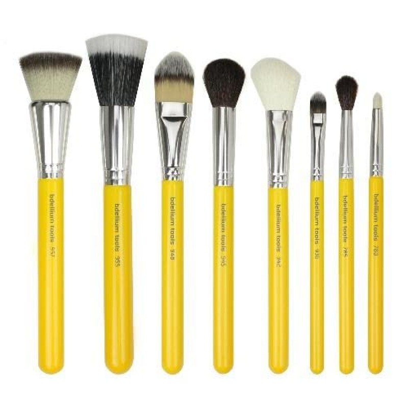 Bdellium Tools 프로페셔널 메이크업 브러쉬 스튜디오 시리즈 - 럭셔리 24개 롤업 파우치가 포함된 브러쉬 세트