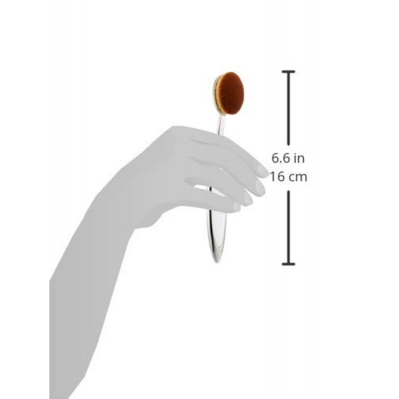 아티스 엘리트 오벌 6 브러쉬 | 타원형 메이크업 브러쉬 | 럭셔리 합성 파운데이션 브러쉬 | 파운데이션, SPF, 스킨케어에 이상적 | 액체, 분말 및 크림과 함께 사용 | 에어브러시 마감을 생성합니다.