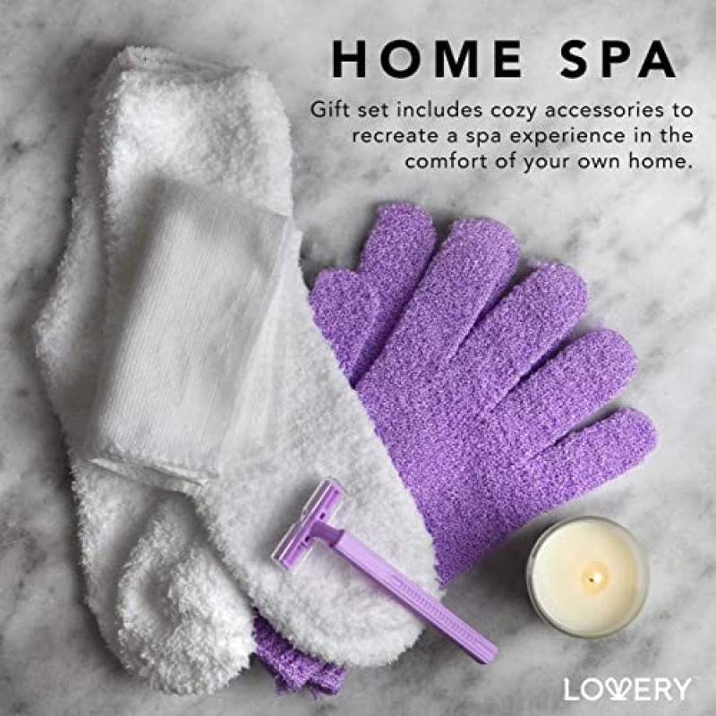 럭셔리 목욕 선물 세트, 여성 및 남성을 위한 18개 프렌치 라벤더 릴랙스 스파 선물 바구니, 수제 선물 상자, 바디 오일, 유기농 립밤, 향초, 목욕 폭탄 등, 스파 키트 생일 선물