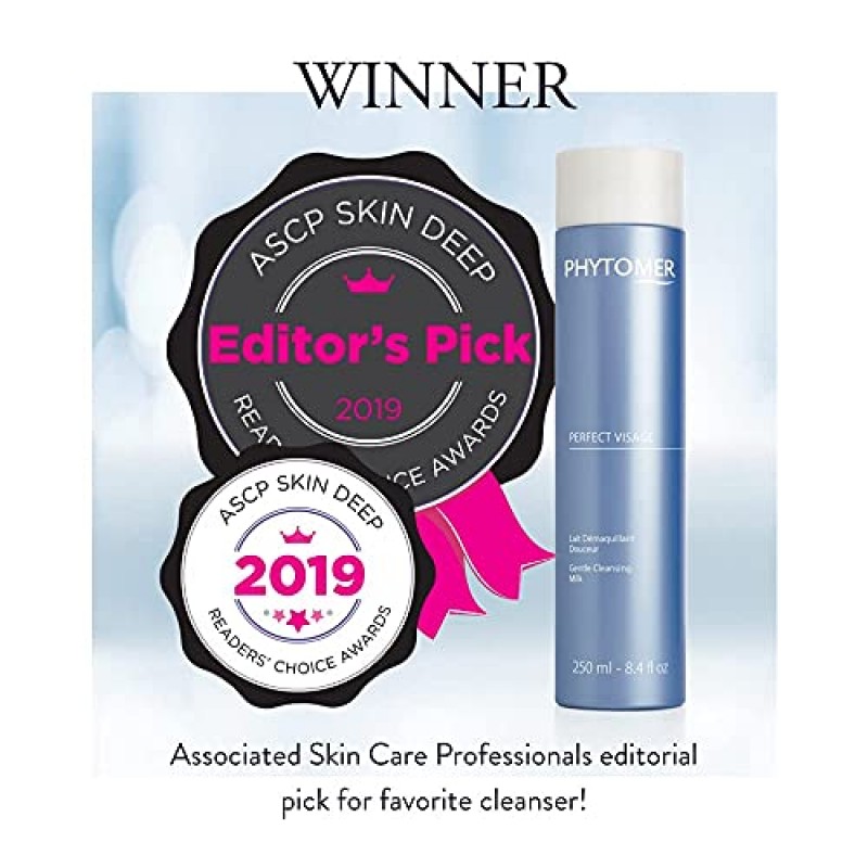 PHYTOMER 페이스 클렌저 번들: Rosée Visage, Perfect Visage, 식물성 각질 제거제 - 깨끗하고 탄력 있고 촉촉한 피부를 위한 럭셔리 스킨케어