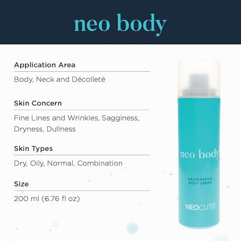 Neocutis Neo 바디 회복 바디 크림 - 노화 방지 및 바디 퍼밍 - 200mL