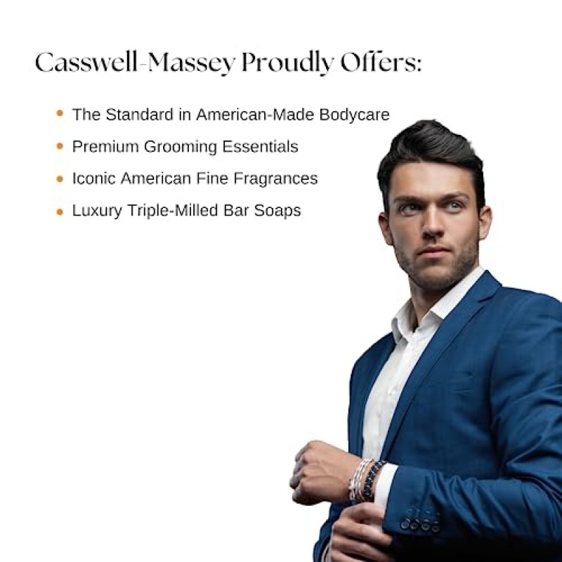 Caswell-Massey Triple Milled 대통령 연도 비누 12개 비누 세트: 넘버 6, 아몬드 & 자키 클럽, 남성 및 여성용 럭셔리 비누 바, 5.8온스 비누(목욕 바 12개)