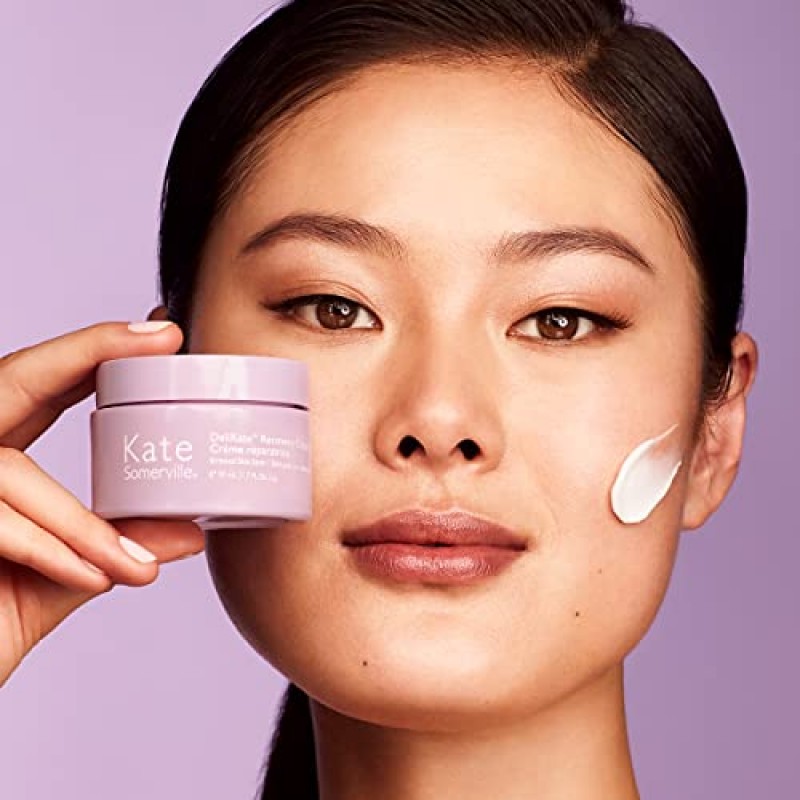 Kate Somerville DeliKate Recovery Cream – 임상적으로 공식화된 하이드레이팅 트리트먼트 – 스트레스를 받거나 민감한 피부를 위한 자극 및 홍조 완화