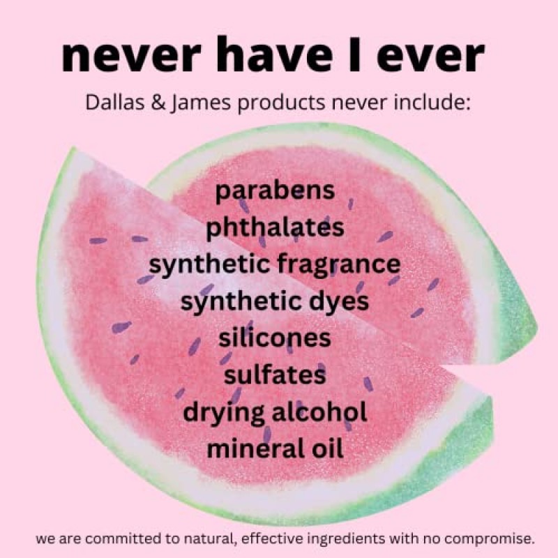 Dallas & James Skincare Co. 수박 드림 오버나이트 레티놀 오일 - 세라마이드가 함유된 0.3% 레티놀, 잔주름과 주름 개선, 항산화 슈퍼과일 + 피부 장벽 지원