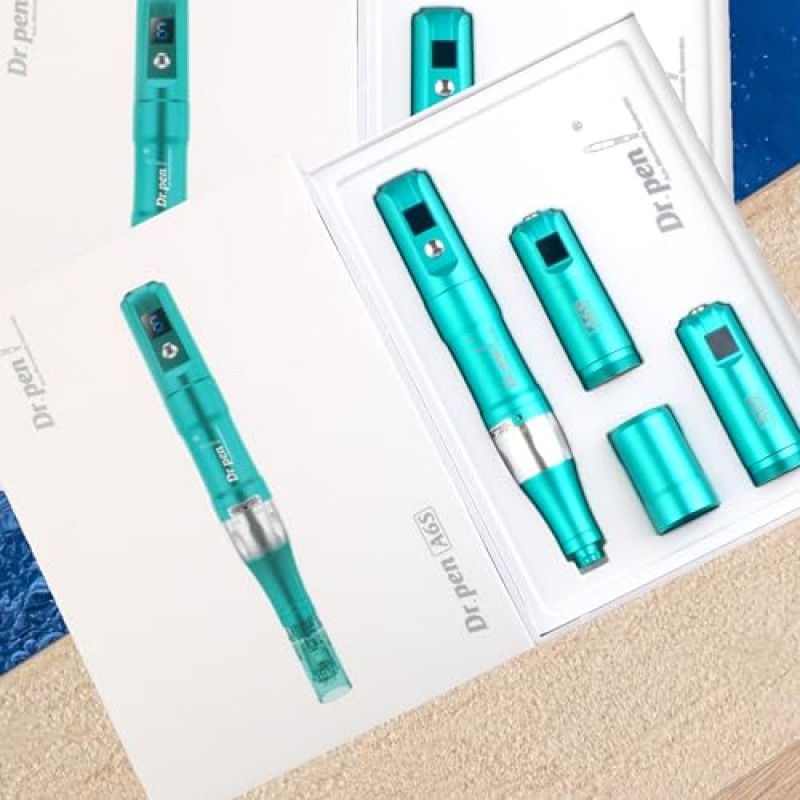 Dr. Pen Ultima A6S(카트리지 30개 팩)(최대 바늘 길이 0.25mm) 10 x 16 핀, 10 x 36 핀, 10 x 나노 핀을 포함한 얼굴 및 신체용 전문 무선 스킨케어 키트