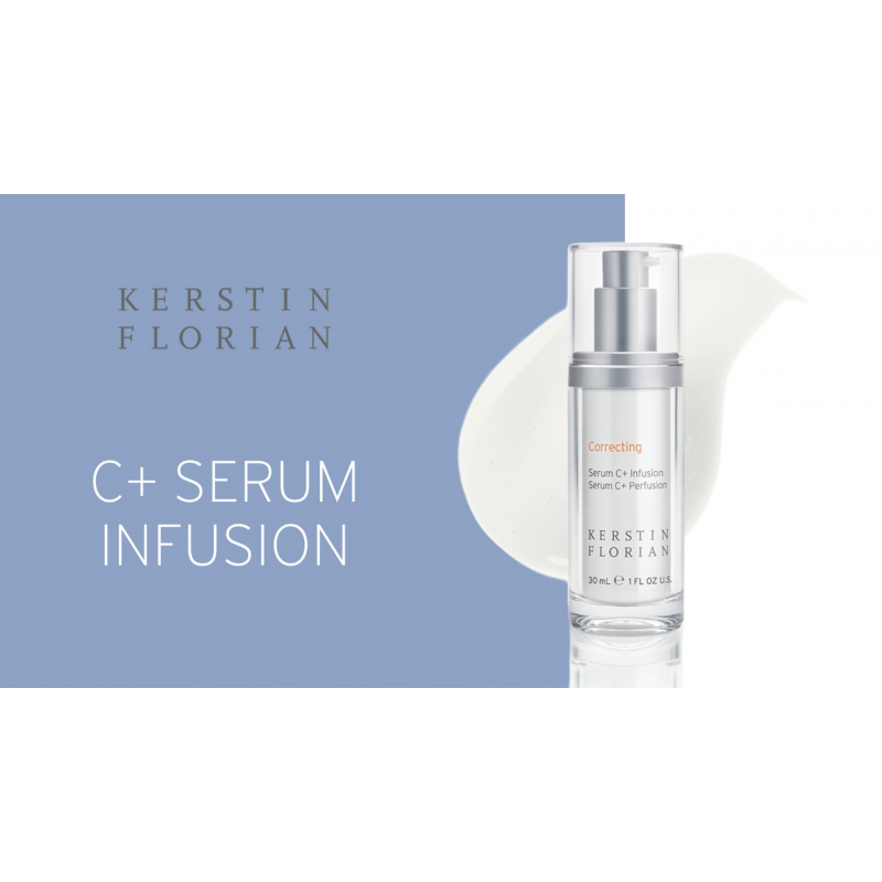 Kerstin Florian Serum C Infusion, 잔주름과 콜라겐 부스팅을 위한 비타민 C 페이셜 세럼, 피부를 탄탄하고 탄력 있게 만들어주는 아미노산, 파라벤 무첨가(1fl oz)