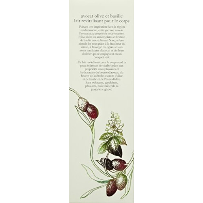 Crabtree & Evelyn 스킨 리바이탈라이징 바디 로션, 아보카도, 올리브 및 바질, 8.5 Fl Oz