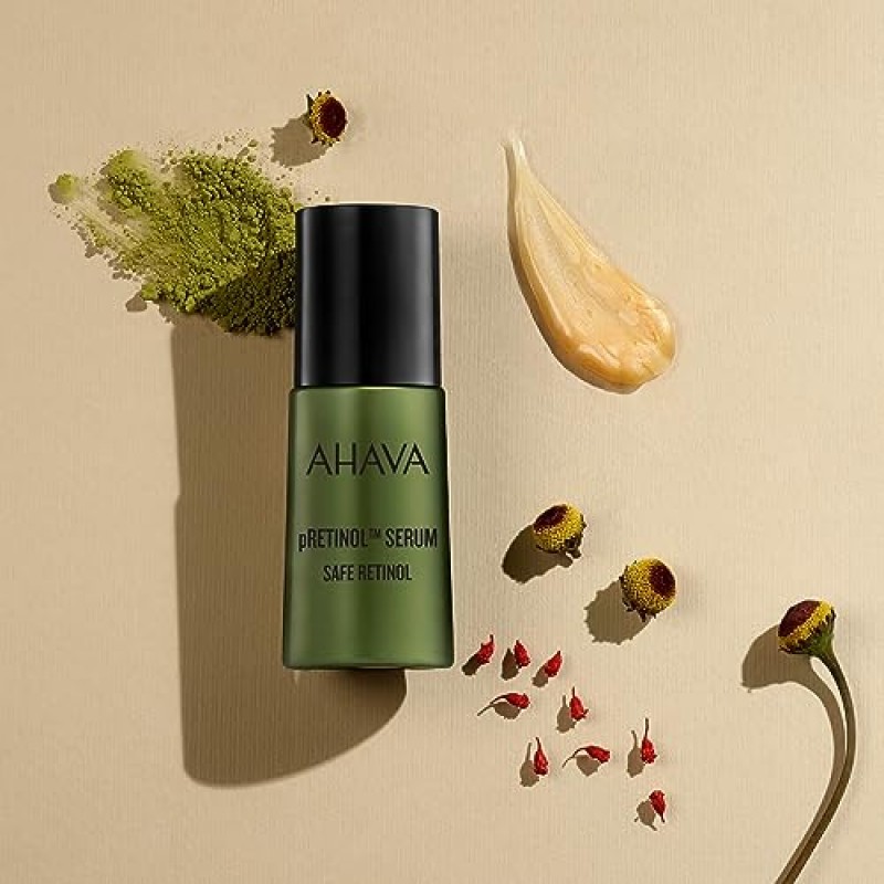 AHAVA 세이프 프레티놀 파워풀 컨센트레이팅 안티 에이징 세럼 위드 사해 미네랄, 비건 30 ml, 1.0 fl. 온스