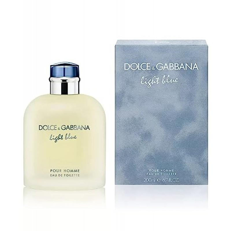 Dolce & Gabbana 오드 뜨왈렛 스프레이, 라이트 블루, 4.2 Fl Oz 남성용 또는/및 뿌르 옴므