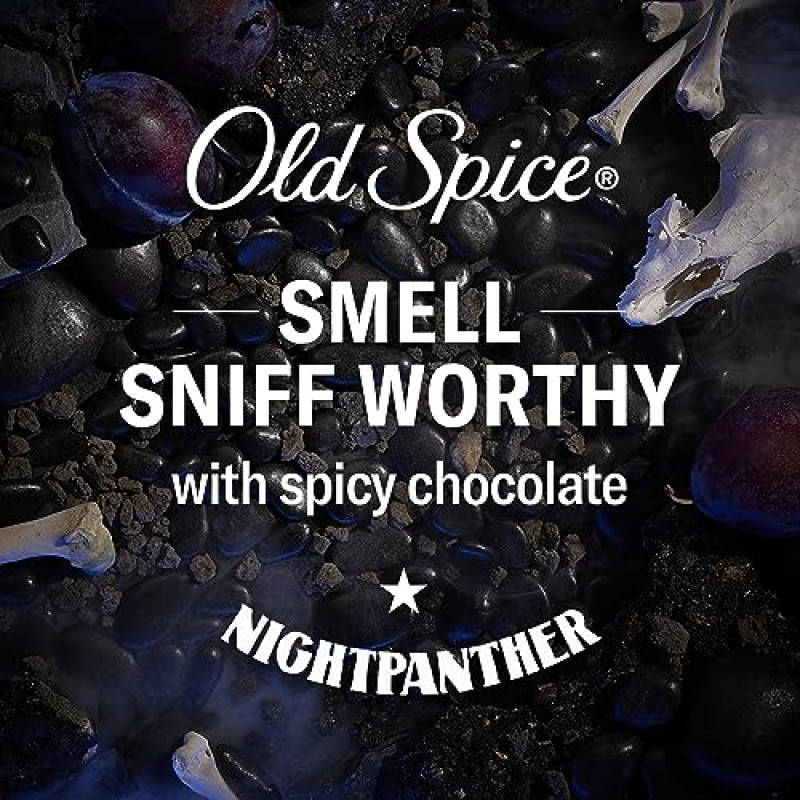 남성용 Old Spice NightPanther 바디 스프레이, 5.1온스(3개 팩)