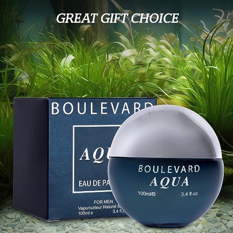 Urban Collection Boulevard Aqua for Men - 마린 노트로 활력과 상쾌함을 선사 - 하루 종일 지속되는 향 - 감귤류 노트로 균형 잡힌 남성 향