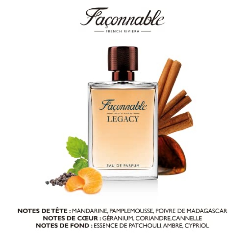 Façonnable Legacy 남성 오 드 퍼퓸 90ml 우디 오리엔탈 & 스파이시 향