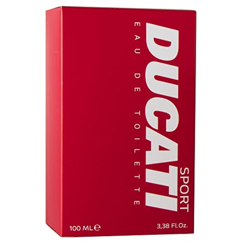 Ducati의 Ducati Sport - 남성용 향수 - 앰버 푸제르 향 - 라벤더, 베르가못, 로즈마리로 시작 - 바이올렛 잎과 백단향 혼합 - 활동적인 유형에 적합 - 3.4온스
