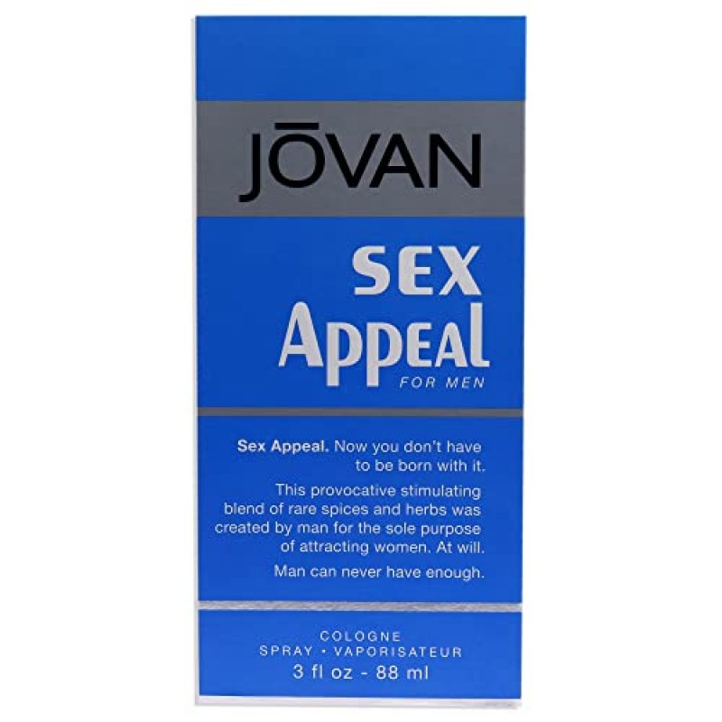 Coty의 Jovan 섹스 어필 | 3.0온스 코롱 스프레이 | 남성용 향수