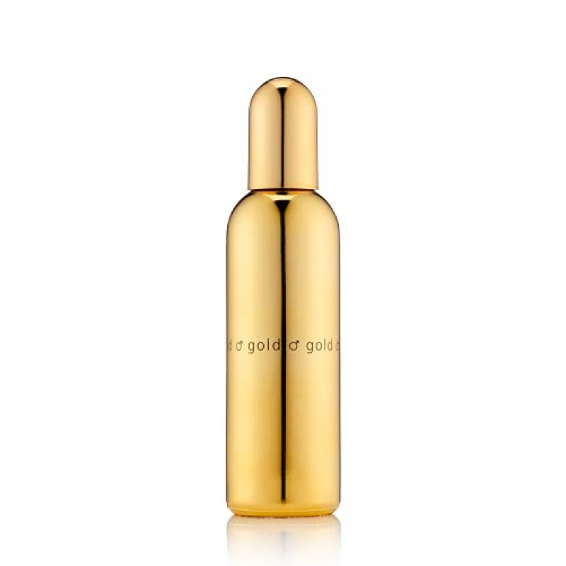 Milton-Lloyd의 Color Me Gold Homme - 남성용 향수 - 매콤하고 향기로운 향기 - 향신료, 가죽, 파출리, 앰버로 시작 - 지속적인 향기가 지속력을 발산 - 3온스 EDP 스프레이