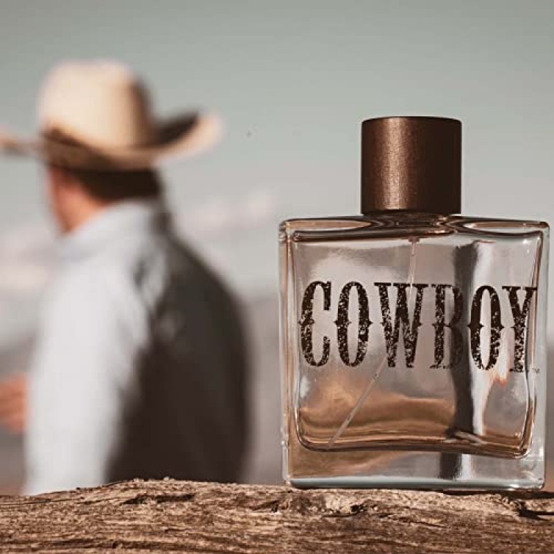 Tru Western Cowboy 남성용 코롱, 3.4 fl oz(100 ml) - 숲속, 따뜻함, 견고함