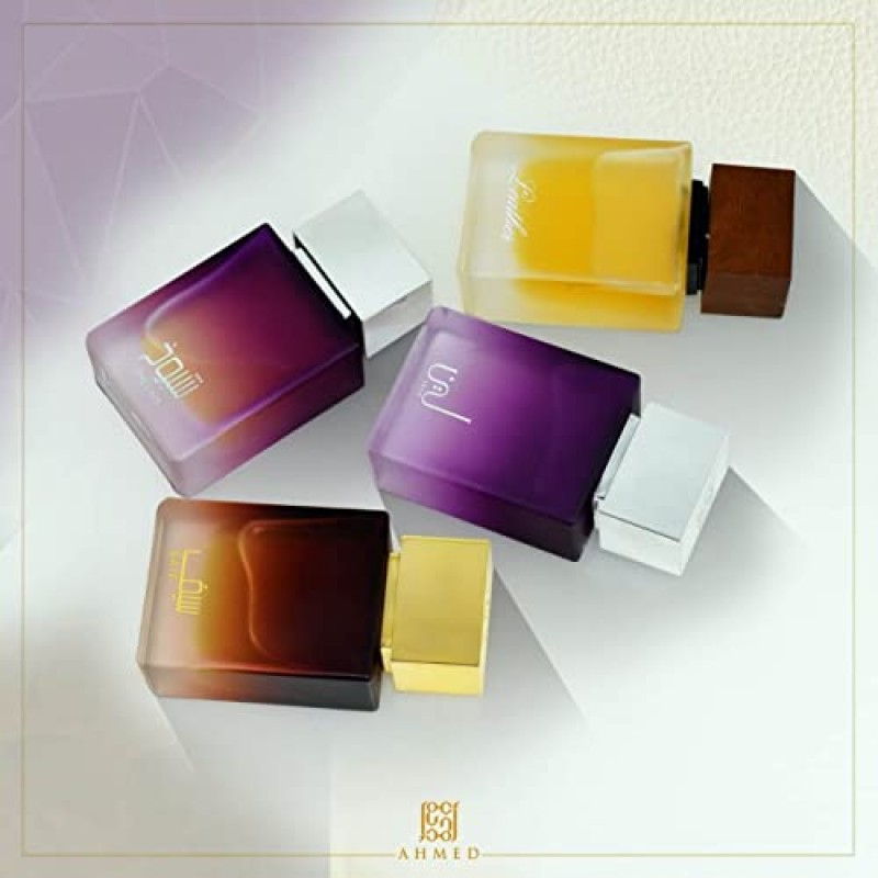 아메드 린 EDP - 50ML | 여성을 위한 향수 | 붉은 과일, 향신료, 샌달우드, 머스크가 함유된 플로랄 우디 오리엔탈 향수 | Al Maghribi Arabian Oud 및 향수 두바이