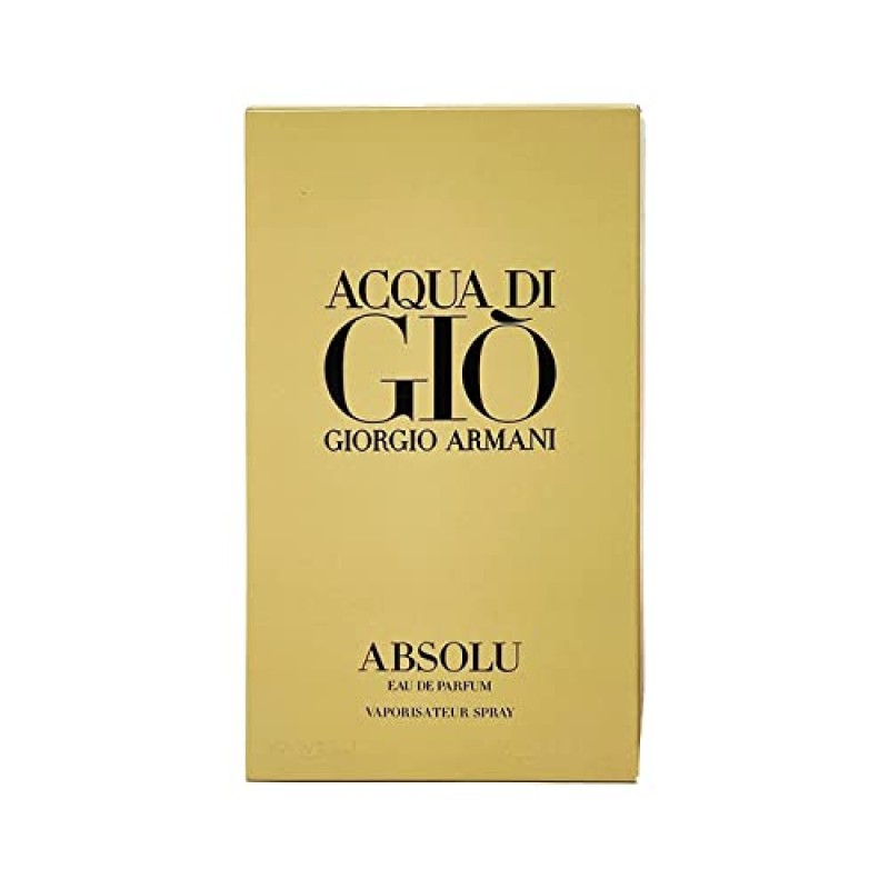 GIORGIO ARMANI 아쿠아 디 지오 앱솔루 남성용 오 드 퍼퓸 스프레이, 우디 아로마틱, 4.2온스