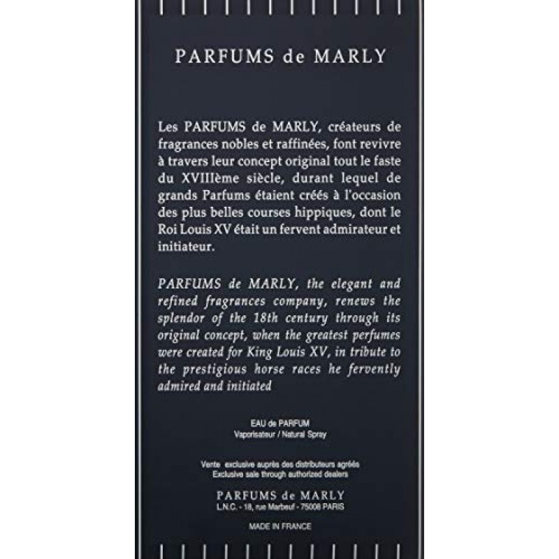 PARFUMS de MARLY - 레이튼 - 4.2 Fl Oz - 남성용 오 드 퍼퓸 - 탑 노트 애플, 베르가못, 라벤더 - 하트 노트 재스민, 바이올렛, 제라늄 - 베이스 노트 바닐라, 페퍼, 구이악 우드 - 125ml