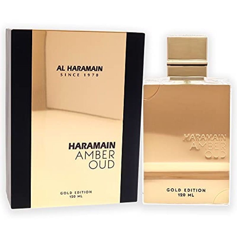 Al Haramain 앰버 우드 유니섹스 EDP 스프레이(골드 에디션) 4온스