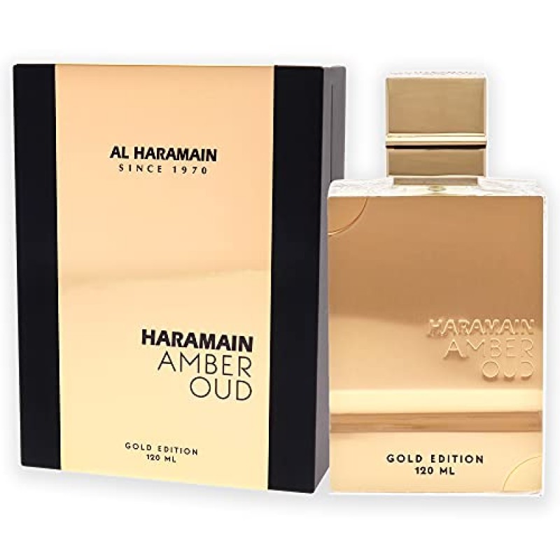 Al Haramain 앰버 우드 유니섹스 EDP 스프레이(골드 에디션) 4온스