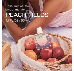 Skylar Peach Fields 오 드 향수 - 여성과 남성을 위한 저자극성 & 청결한 향수, 민감한 피부를 위한 비건 & 안전 - 만다린, 자몽, 백도 향이 나는 달콤한 향수 - (50mL /1.7 Fl oz)