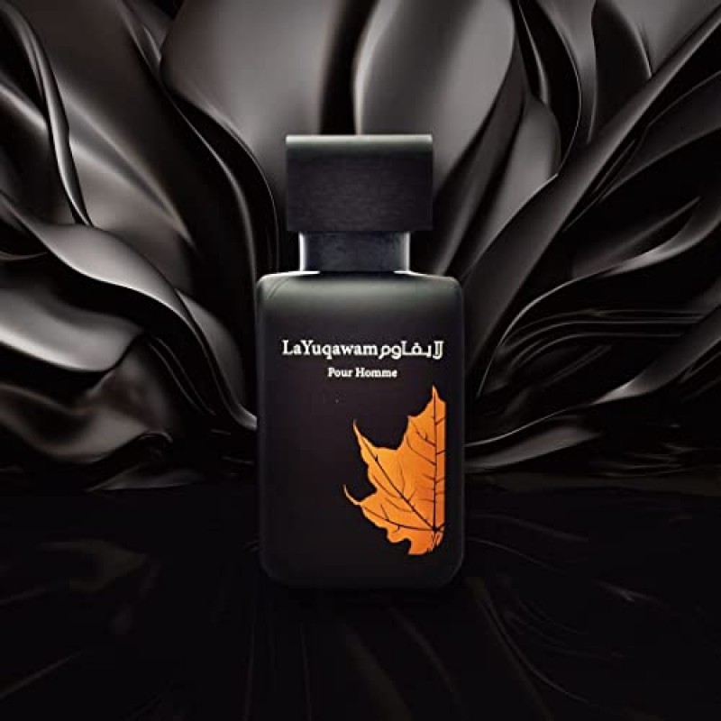 La Yuqawam EDP(오 드 퍼퓸) 남성용 75 ML(2.5 온스) | 매혹적인 꽃향기와 결합된 우드 우디 노트 | 시그니처 아라비안 향수 | by RASASI 향수