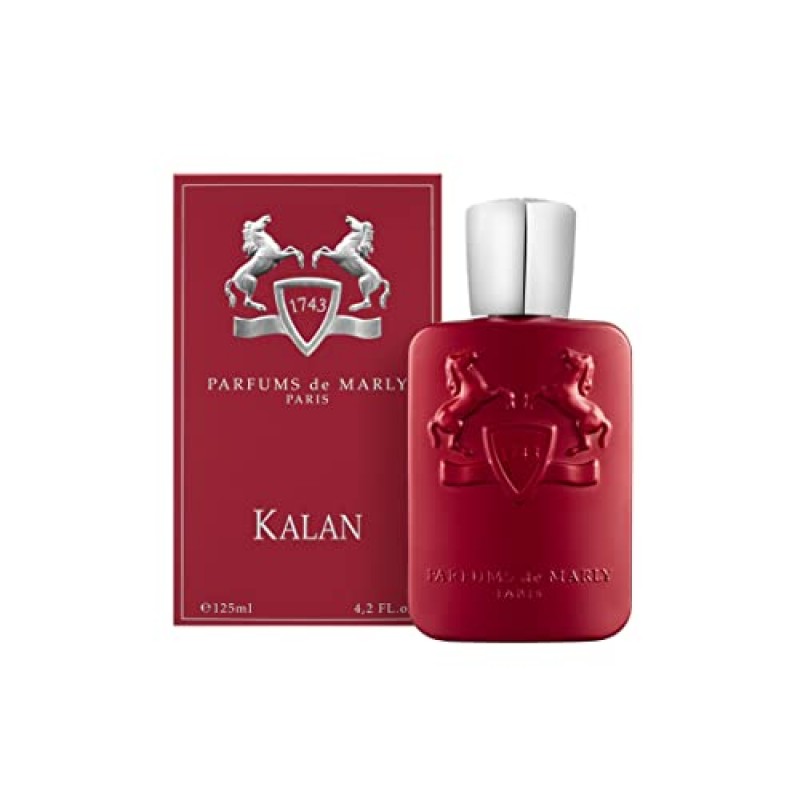 PARFUMS de MARLY - Kalan - 4.2 Fl Oz - 남성용 오드 퍼퓸 - 탑 노트 블러드 오렌지, 블랙 페퍼, 향신료 - 하트 노트 라벤더, 솔라 노트, 오렌지 블라썸 앱솔루트 - 베이스 노트 우드 - 125ml