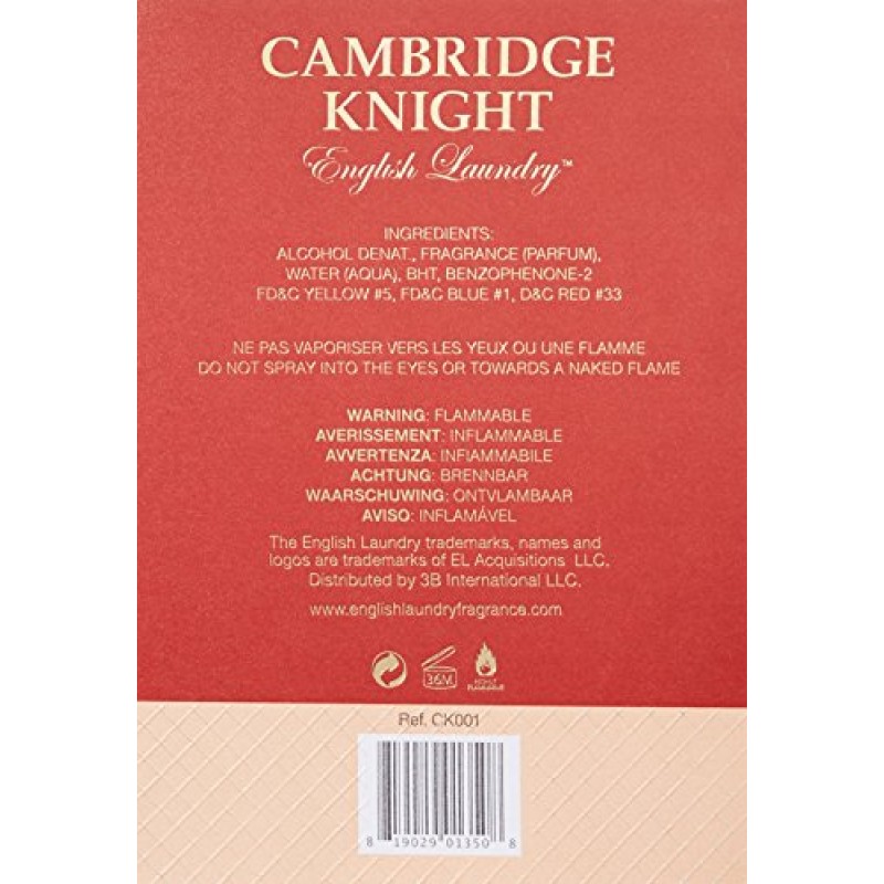 English Laundry Cambridge Knight 오 드 퍼퓸, 3.4 Fl Oz