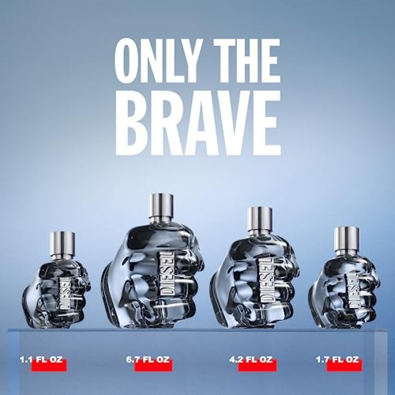 Diesel Only the Brave 남성용, 2피스 선물 세트 - 1.7 Fl Oz + 3.4 Fl Oz 샤워 젤