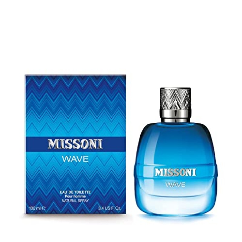 Missoni 미쏘니 웨이브 맨 EDT 스프레이, 3.4 Fl Oz (1팩)