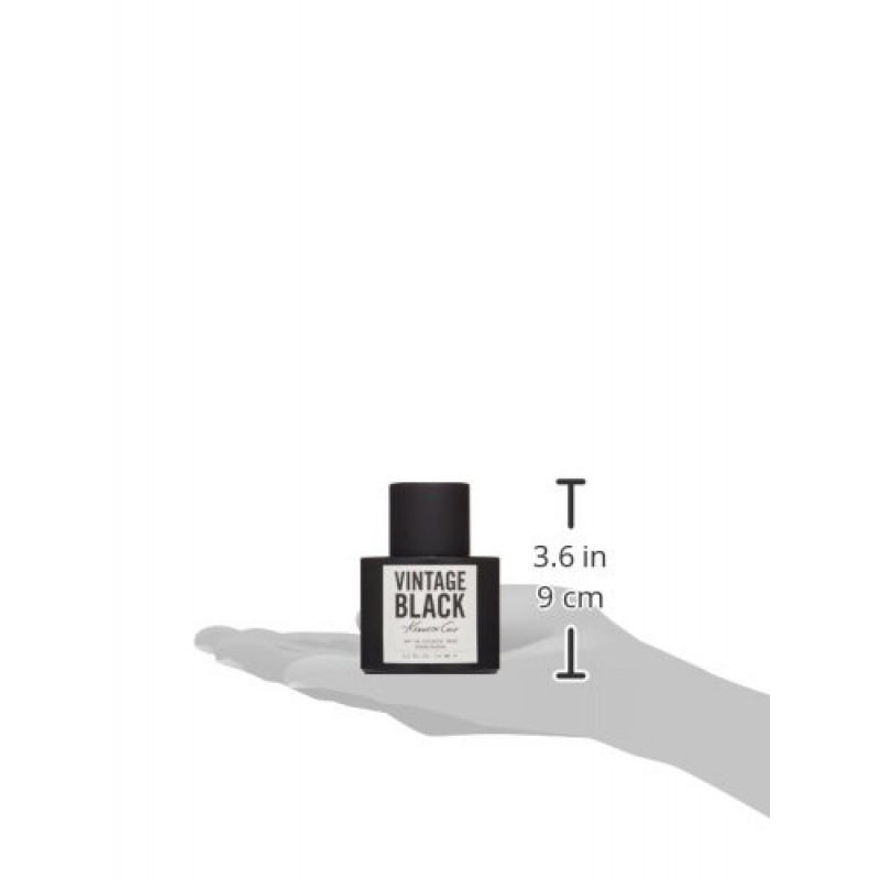 케네스콜 빈티지 블랙 오드뚜왈렛 스프레이 코롱 남성용, 3.4 Fl. 온스.