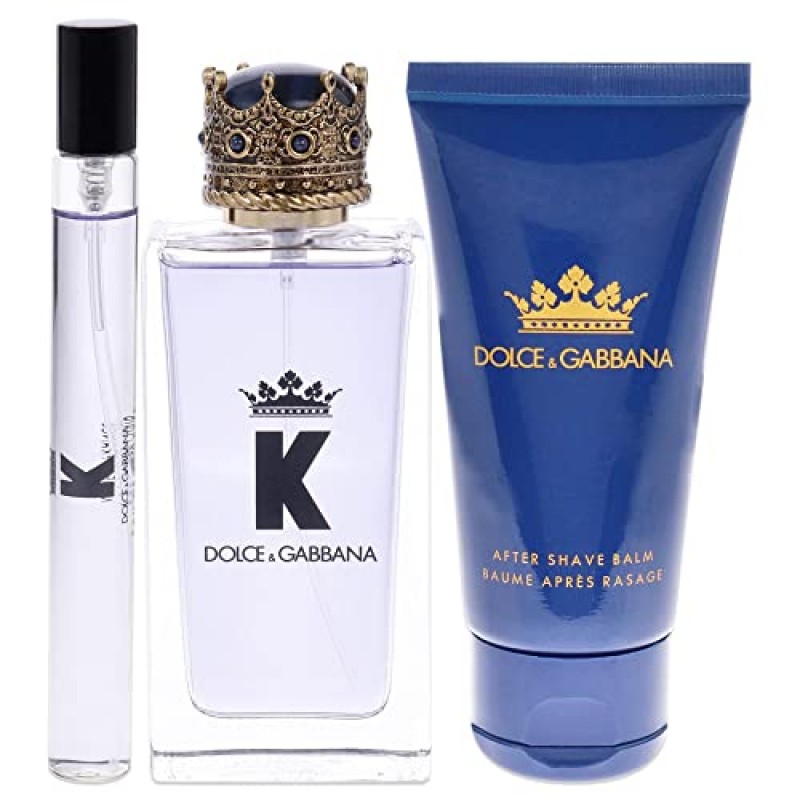 Dolce and Gabbana K by DOLCE & GABBANA, 3.3 온스, 애프터 쉐이브 밤, 1.6 Fl. OZ, 오드뚜왈렛 .33 Fl OZ