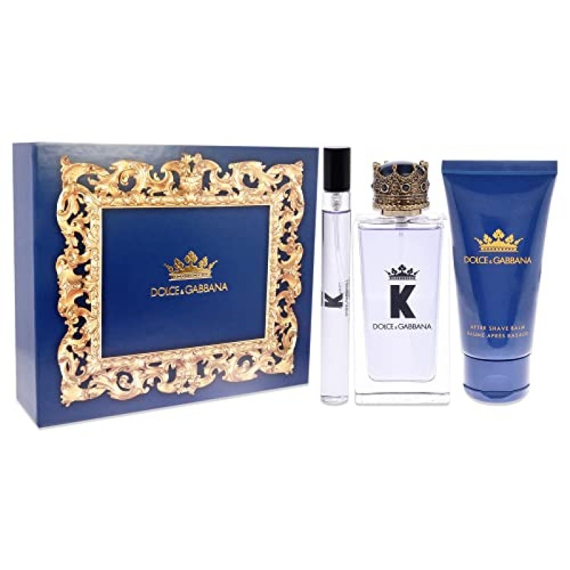 Dolce and Gabbana K by DOLCE & GABBANA, 3.3 온스, 애프터 쉐이브 밤, 1.6 Fl. OZ, 오드뚜왈렛 .33 Fl OZ