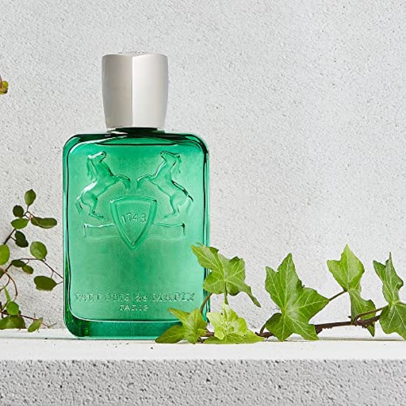 PARFUMS de MARLY - Greenley - 2.5 Fl Oz - 남성용 오 드 퍼퓸 - 탑 노트 시칠리아 베르가못, 만다린, 그린 애플, 캐시미어 우드 - 하트 노트 시더우드, 페티그레인, 바이올렛, 포마로즈 - 75ml